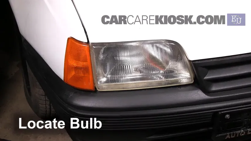 1990 Opel Kadett 1.4 i 1.4L 4 Cyl. Éclairage Feu de jour (remplacer l'ampoule)